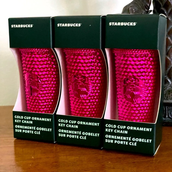 Nwt Starbucks 2022 sangria bling keychain ornament! 🗝🎁